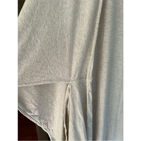 Lululemon 2 Way Sage Scarf Cotton Wee Stripe Heathered Grey White Wrap One Size - Picture 8 of 8